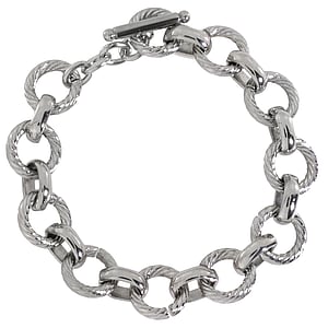 Bracciale Acciaio inox Spirale Eterno Eterna Passante