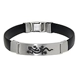 Armband Silikon Edelstahl Salamander Gecko Gekko