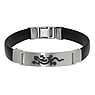 Bracelet Silicone Stainless Steel Salamander Gecko Lizard