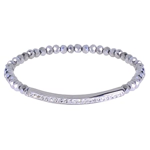 Parels Armband Staal Parels synthetische Kristal