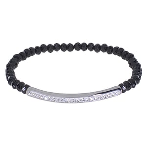 Bracelet de perles Acier inoxydable Cristal