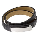 Leather bracelet Leather Stainless Steel Fur Fur_pattern Animal_Print