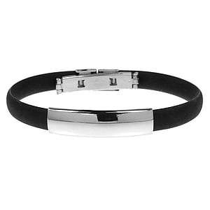 Armband Siliconen Staal