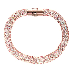 Bracelet Stainless Steel Crystal Gold-plated