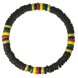 Bracciale surfista Legno di noce di cocco Jamaica Reggae