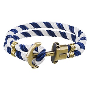 PAUL HEWITT Knotted bracelet Brass nylon Anchor rope ship