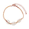 Pulsera de conchas Concha nyln Revestimiento PVD (color oro) Latn