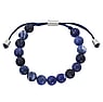 Bracciale di pietra Acciaio inox Nylon Sodalite