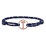 PAUL HEWITT Knotted bracelet PVD-coating (gold color) Stainless Steel Recycled Polyester Anchor rope ship