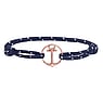 PAUL HEWITT Geknoopte armband PVD laag (goudkleurig) Staal Gerecycled Polyester Anker touw schip