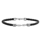 Bracelet Leather Stainless Steel