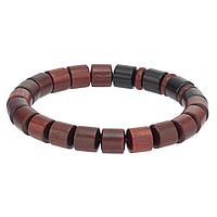 Bracciale surfista in Legno. Sezione:8,5mm. Lunghezza:17,5cm. Elastico.