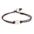 Bracelet Cuir Perles d´eau douce