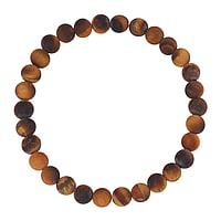 Stone bracelet with Tigers eye. Diameter:6,5mm. Length:18mm. Elastic.