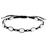 Bracelet nou Perles deau douce Polyester Argent 925