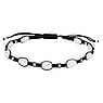 Bracelet nou Perles deau douce Polyester Argent 925