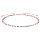 Knotted bracelet Rose quartz Polyester Silver 925