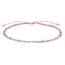 Bracelet de plage Quartz rose Polyester Argent 925