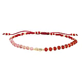 Bracelet nou Pierre naturelle Agate Cuivre Verre Polyester