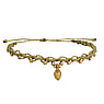 Bettina Vogt Bracelet nou Fil cir Linhasita Laiton Feuille Motif_floral