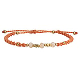 Bettina Vogt Bracelet nou Fil cir Linhasita Laiton Verre