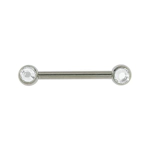 Nipple piercing Surgical Steel 316L Premium crystal