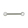 Nipple piercing Surgical Steel 316L Premium crystal