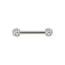 Piercing petto Metallo chirurgico 316L Cristallo Resina epossidica