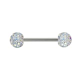 Piercing petto Metallo chirurgico 316L Cristallo Resina epossidica