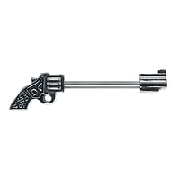 Piercing poitrine en Acier chirurgical 316L. Pas-de-vis:1,6mm.  Pistole Pistolet Revolver