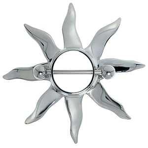 Nipple piercing Surgical Steel 316L Star Starfish