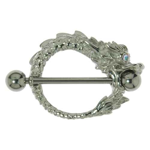 Nipple piercing 78 out of Surgical Steel 316L and Silver 925 with Cr