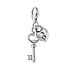 Charm Plata 925 Circonita Corazn Amor Cerradura Clave Llave