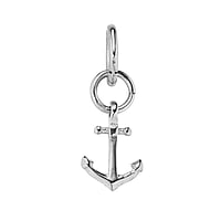 PAUL HEWITT Charm out of Stainless Steel. Width:8mm. Shiny.  Anchor rope ship boat compass