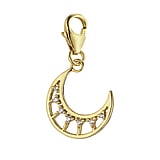 Charm Silver 925 zirconia PVD-coating (gold color)