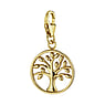 Charm Silber 925 PVD Beschichtung (goldfarbig) Baum Baum_des_Lebens