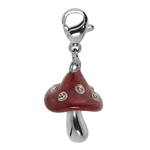 Charm Smalto Cristallo pregiato Fungo