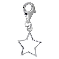 Kids charm out of Silver 925. Width:10,8mm.  Star