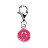 Charm nios Plata 925 Esmalte Espiral