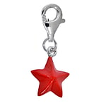 Kids charm out of Silver 925 with Enamel. Width:10mm.  Star