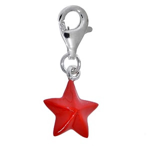 Kids charm Silver 925 Enamel Star