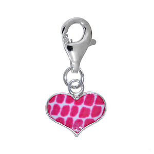 Charm bambini Argento 925 Smalto Cuore Amore