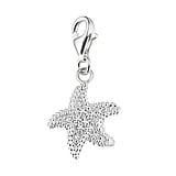 Charm Silver 925 zirconia Starfish