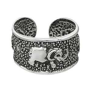 Clip per orecchio Argento 925 Ganesha Elefante