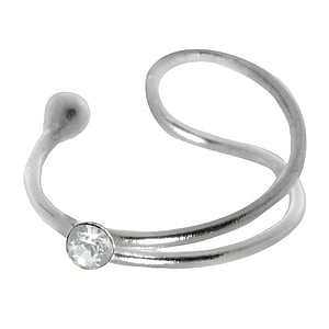 Ear clip Silver 925 Crystal
