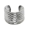 Ear clip Stainless Steel Stripes Grooves Rills