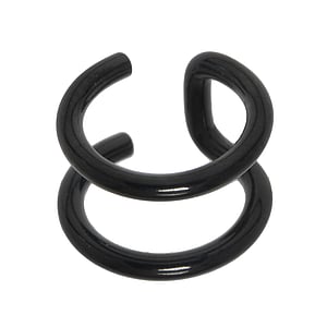 Ear clip Stainless Steel Black PVD-coating