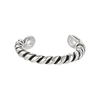 Ear clip out of Silver 925. Width:1,7mm.  Eternal Loop Eternity Everlasting Braided Intertwined 8