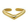Ear clip Silver 925 PVD-coating (gold color)