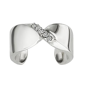Ear clip Stainless Steel Crystal